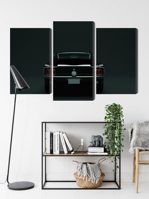 Ljuddämpande tavla - Vintage black muscle car