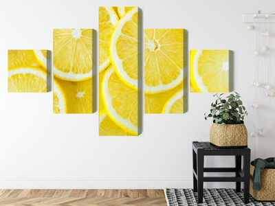 Ljuddämpande tavla - Lemon slices