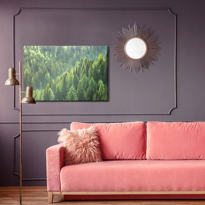 Ljuddämpande tavla - Green coniferous forest