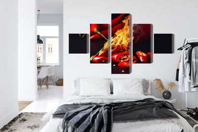 Ljuddämpande tavla - Burning knife