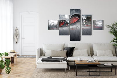 Ljuddämpande tavla - High speed car counters