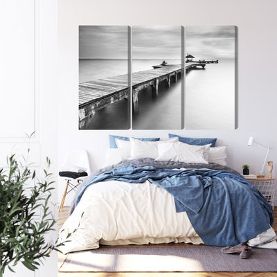 Ljuddämpande tavla - Wooden pier