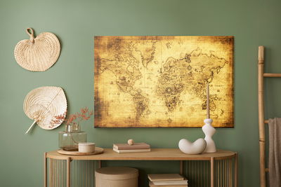 Ljuddämpande tavla - Ancient world map