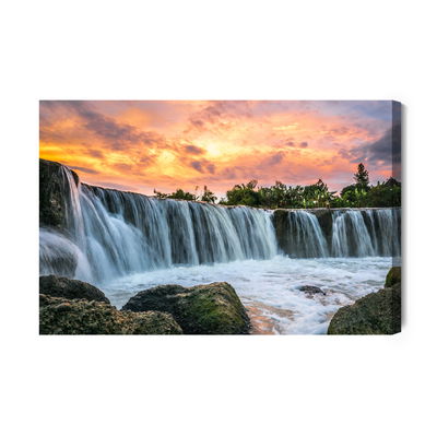 Ljuddämpande tavla - Parigi waterfall in indonesia