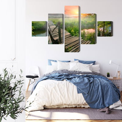 Ljuddämpande tavla - Meadow at dawn