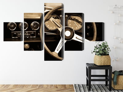 Ljuddämpande tavla - The dashboard of an antique