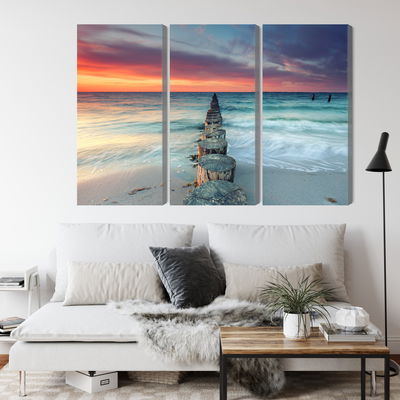 Ljuddämpande tavla - Beautiful sunset over