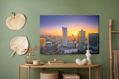 Ljuddämpande tavla - Modern skyscrapers of Warsaw
