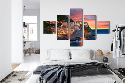 Ljuddämpande tavla - Manarola city in Italy