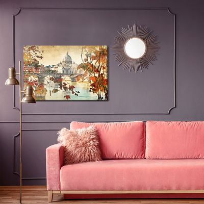 Ljuddämpande tavla - Autumn in Rome