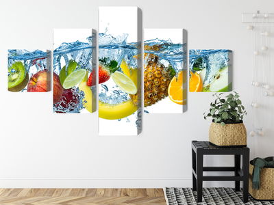 Ljuddämpande tavla - Fresh fruit in the water