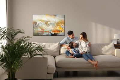 Ljuddämpande tavla - Galloping horses