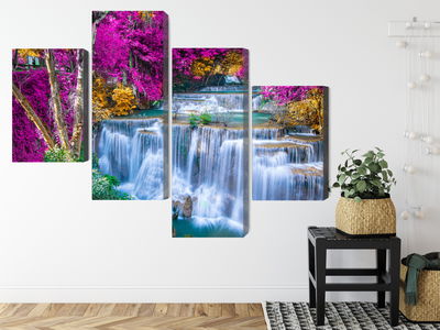 Ljuddämpande tavla - A waterfall in the fall
