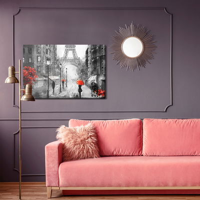 Ljuddämpande tavla - View of the Paris street