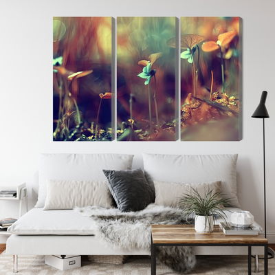 Ljuddämpande tavla - Delicate plants on a macro