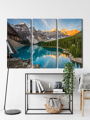 Ljuddämpande tavla - Canadian Moraine Lake 3d