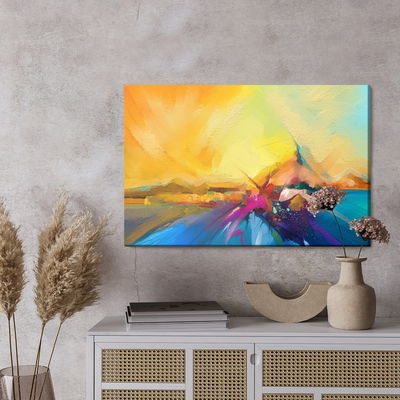 Ljuddämpande tavla - Abstract boat in the water