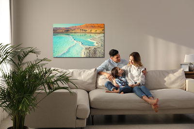 Ljuddämpande tavla - Dead sea beach