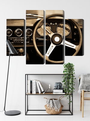 Ljuddämpande tavla - The dashboard of an antique