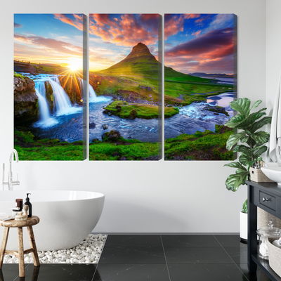 Ljuddämpande tavla - View of the kirkjufellsfoss