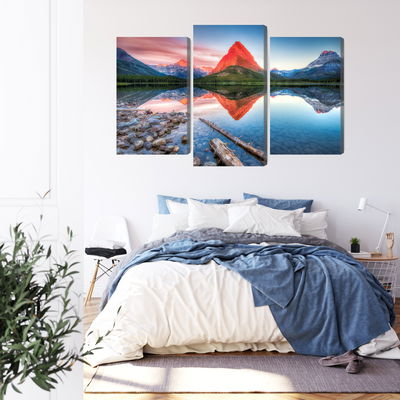 Ljuddämpande tavla - Swiftcurrent lake in the Usa