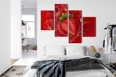 Ljuddämpande tavla - Juicy strawberry