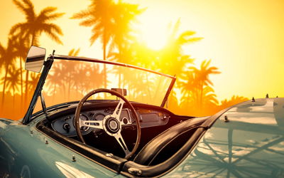 Ljuddämpande tavla - View from the car