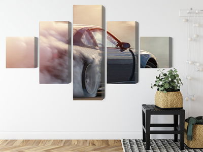 Ljuddämpande tavla - Sports car in a cloud