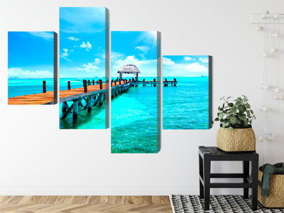 Ljuddämpande tavla - Sunny landscape