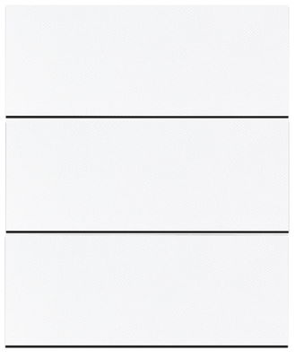 Ljudabsorbent till vägg - Wall 3-parts one liggande