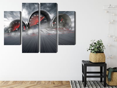 Ljuddämpande tavla - High speed car counters