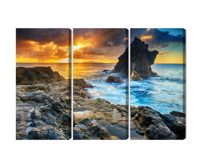 Ljuddämpande tavla - Sunset on the seashore