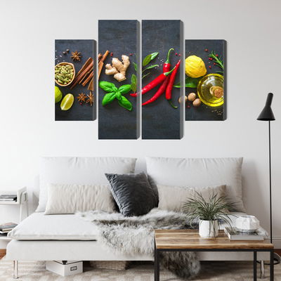 Ljuddämpande tavla - Fresh aromatic spices