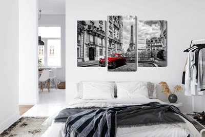 Ljuddämpande tavla - Red retro car