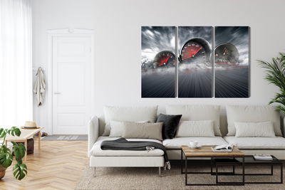 Ljuddämpande tavla - High speed car counters