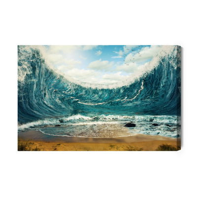 Ljuddämpande tavla - Abstract sea