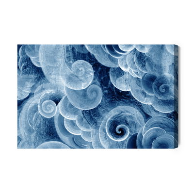 Ljuddämpande tavla - Abstract agitated waves