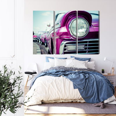 Ljuddämpande tavla - Retro style car headlight