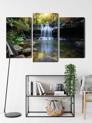 Ljuddämpande tavla - A waterfall in the bush