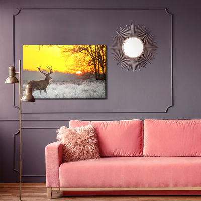 Ljuddämpande tavla - A deer on the background