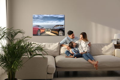 Ljuddämpande tavla - Luxurious cars in front