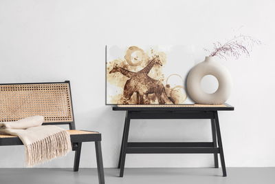 Ljuddämpande tavla - Giraffes - modern art