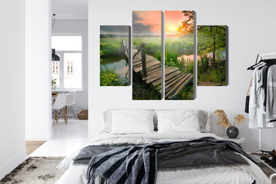 Ljuddämpande tavla - Meadow at dawn