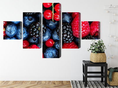 Ljuddämpande tavla - Forest fruits on a macro