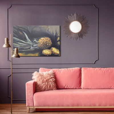 Ljuddämpande tavla - Painted pineapple