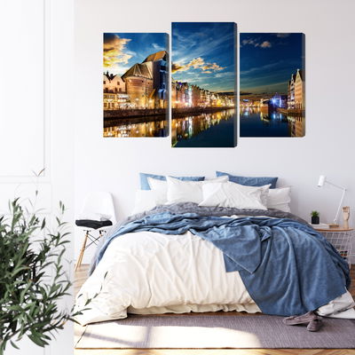 Ljuddämpande tavla - Gdansk wharf and the crane