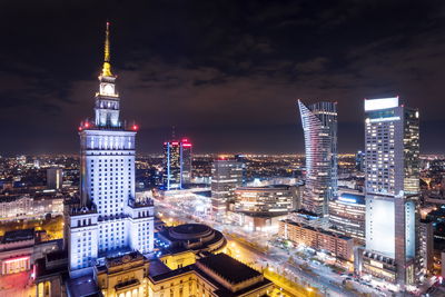 Ljuddämpande tavla - Warsaw at night