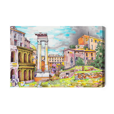 Ljuddämpande tavla - Colors of Rome