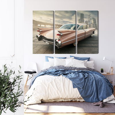Ljuddämpande tavla - Vintage style car