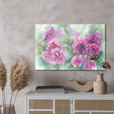 Ljuddämpande tavla - Peonies in watercolor
